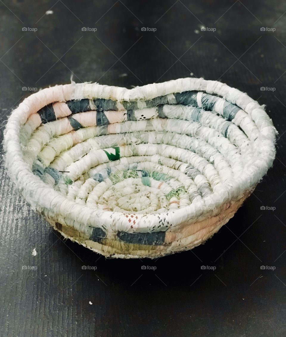 Rag Recycled Heart Bowl