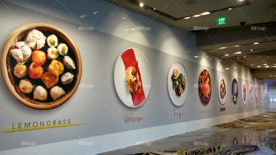 Restaurant menu display