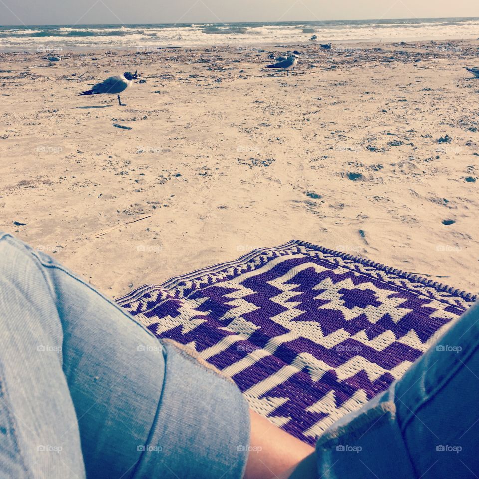 Meditation on the beach 