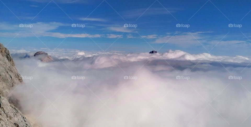 Above the clouds
