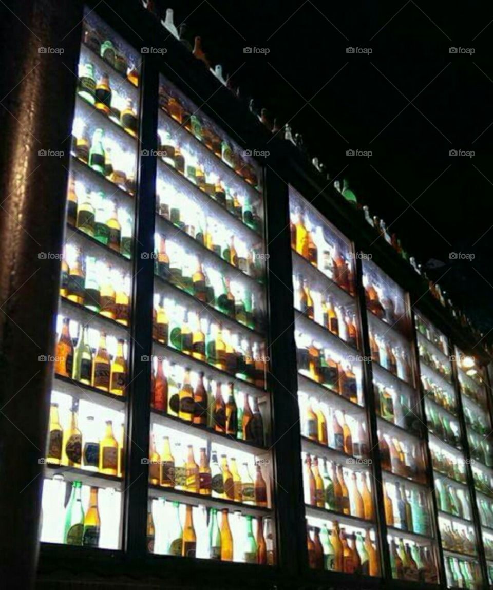Bottles on the wall