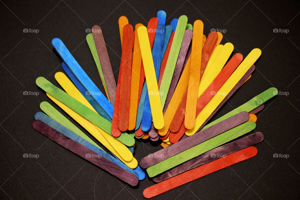 Colorful sticks