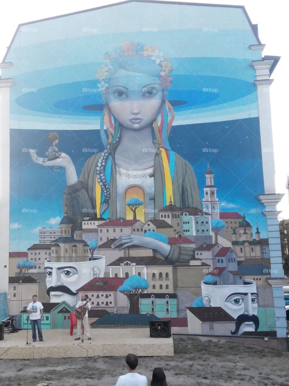 house wall painting. kiev Ukraine street