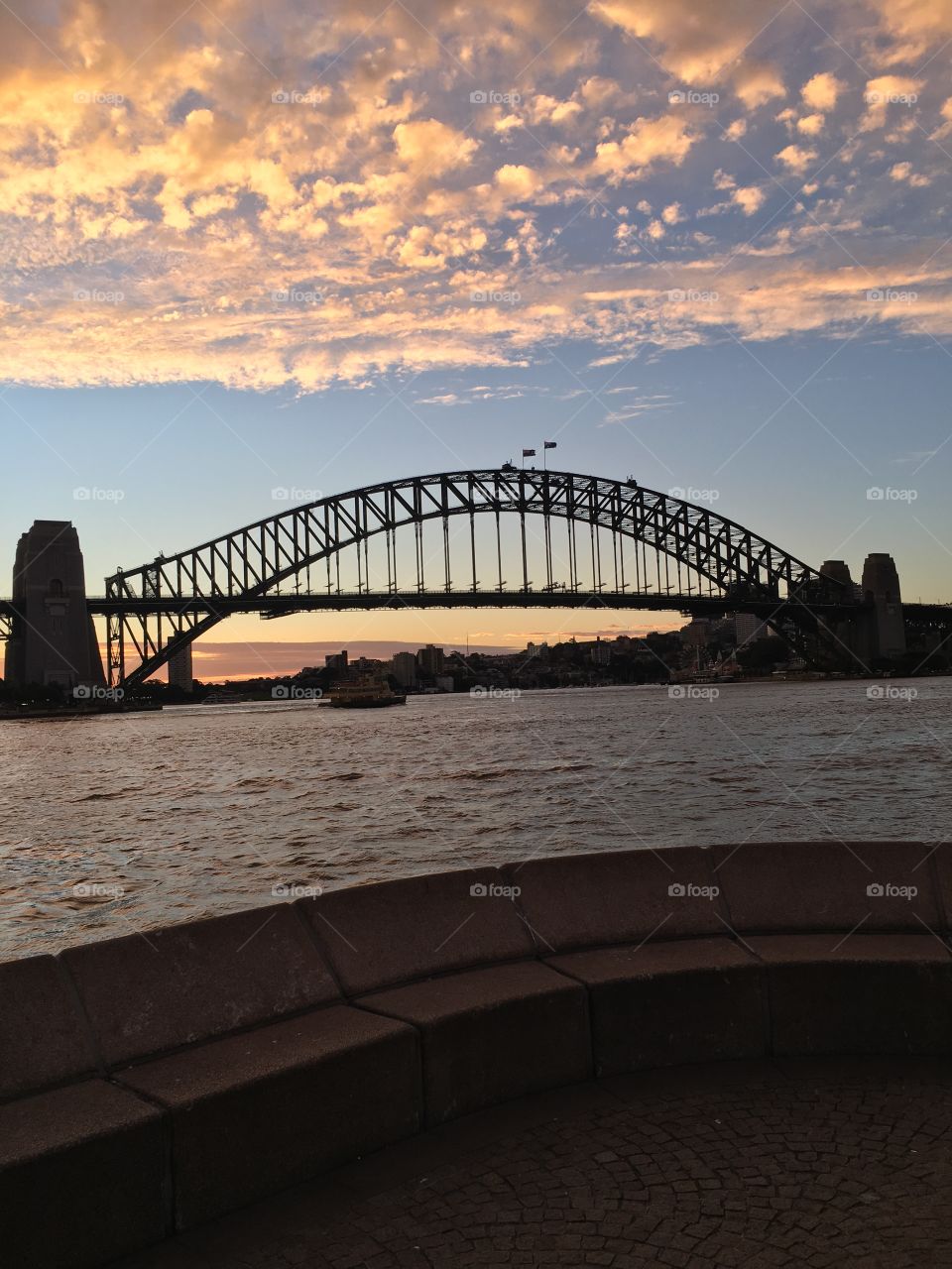 The 1149 meters long, Harbour Bridge, Sydney. 