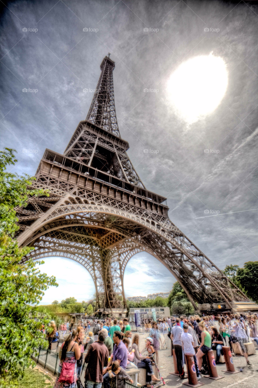 france tower paris eiffel tower by paulcowell