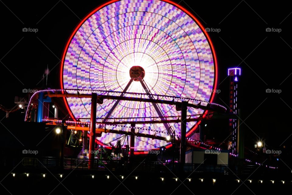 Ferris wheel colors. Santa Barbara, CA