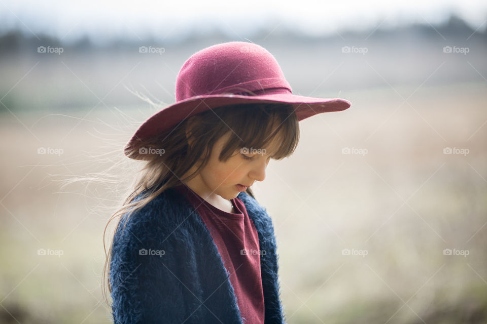 Little girl portrait outdoor