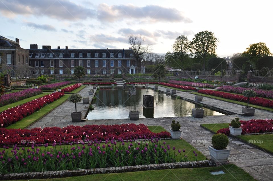 Garden, Travel, Fountain, No Person, Building