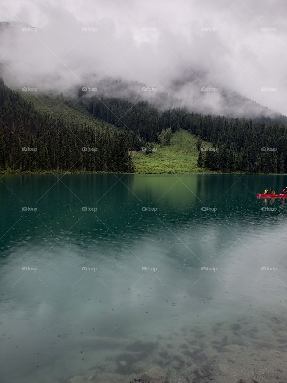beautiful emerald lake
