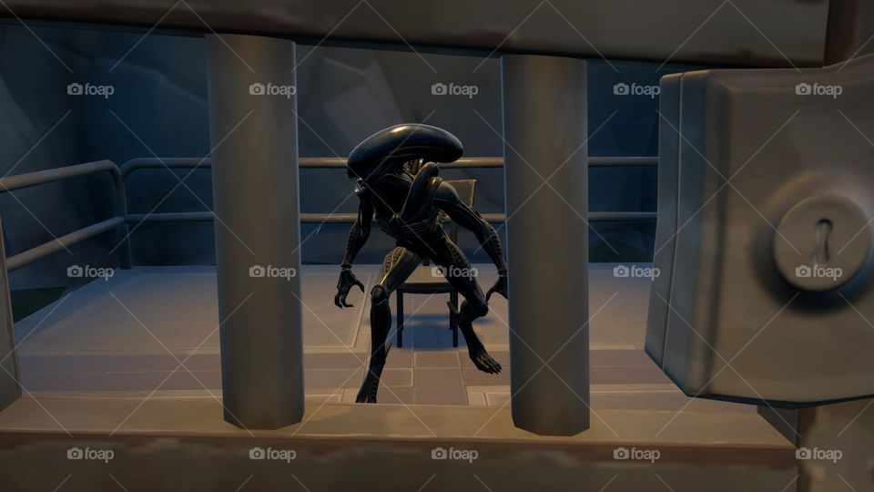 Alien About to be interrogated (Fortnite)