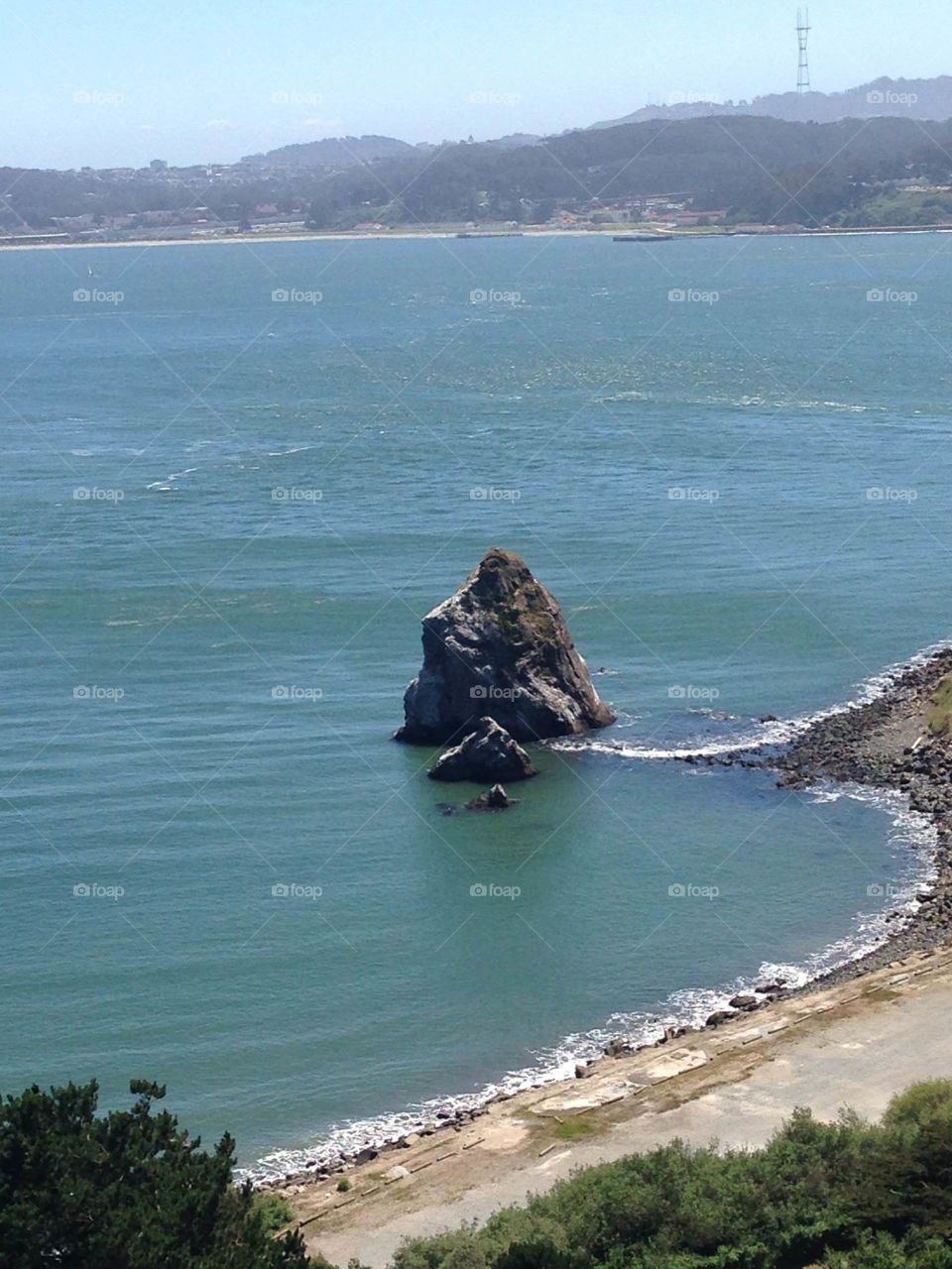 Rock in the bay