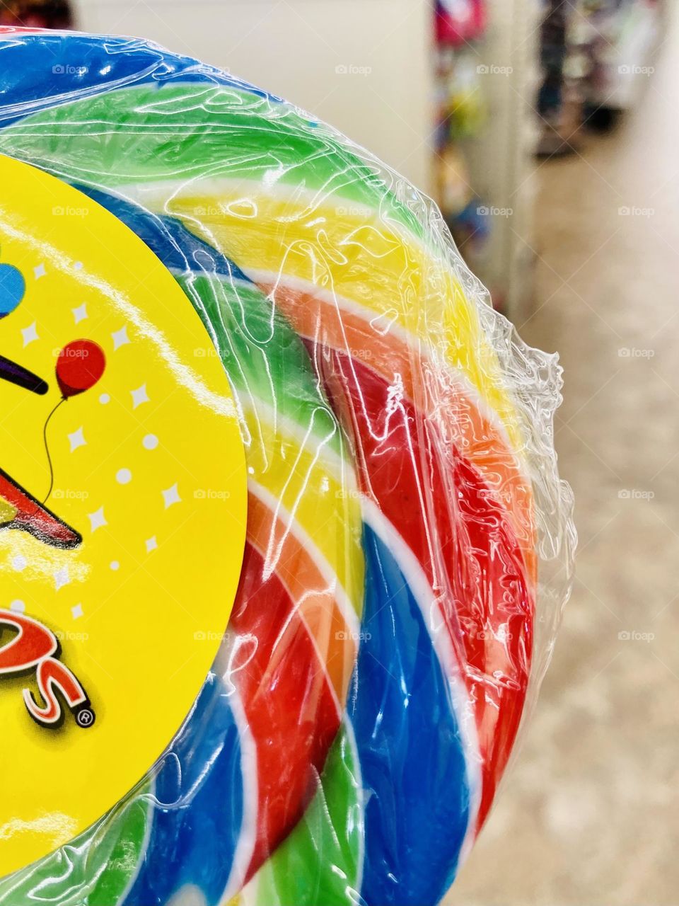 Rainbow colored lollipop 🍭