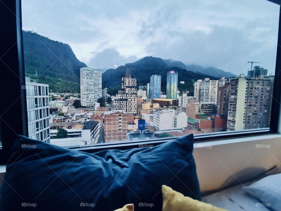 The view of the architecture the city