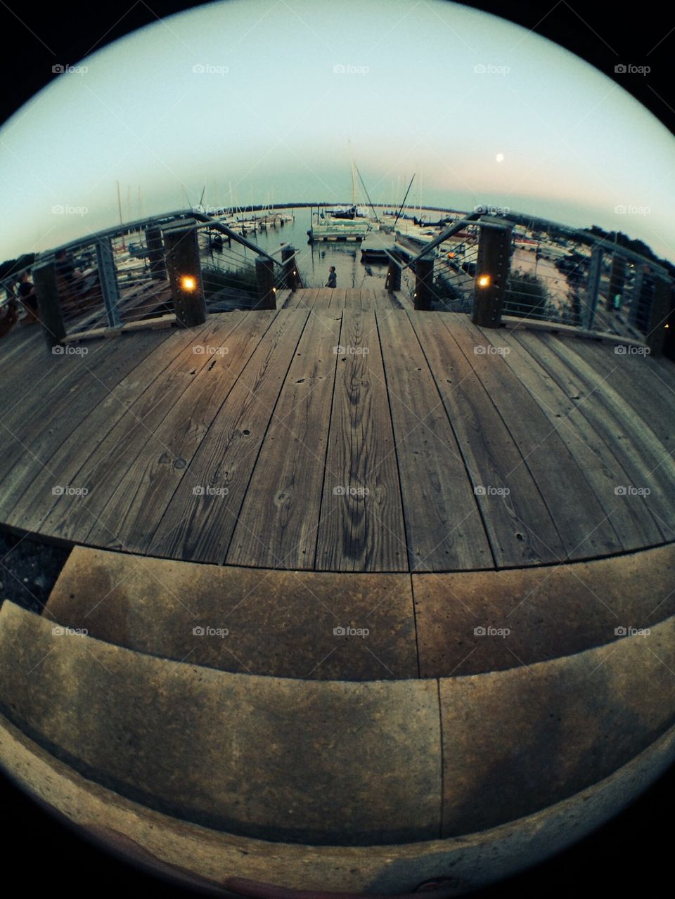 Fisheye on the dock
