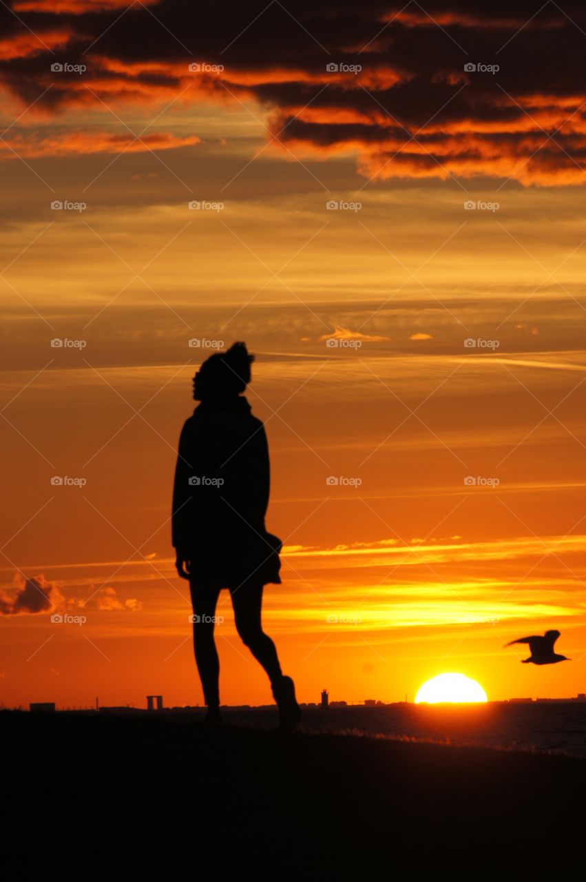 Girl in Silhouette 