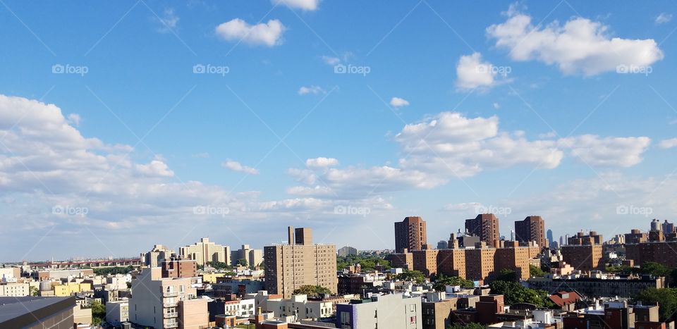 Rooftop view from East Harlem New York