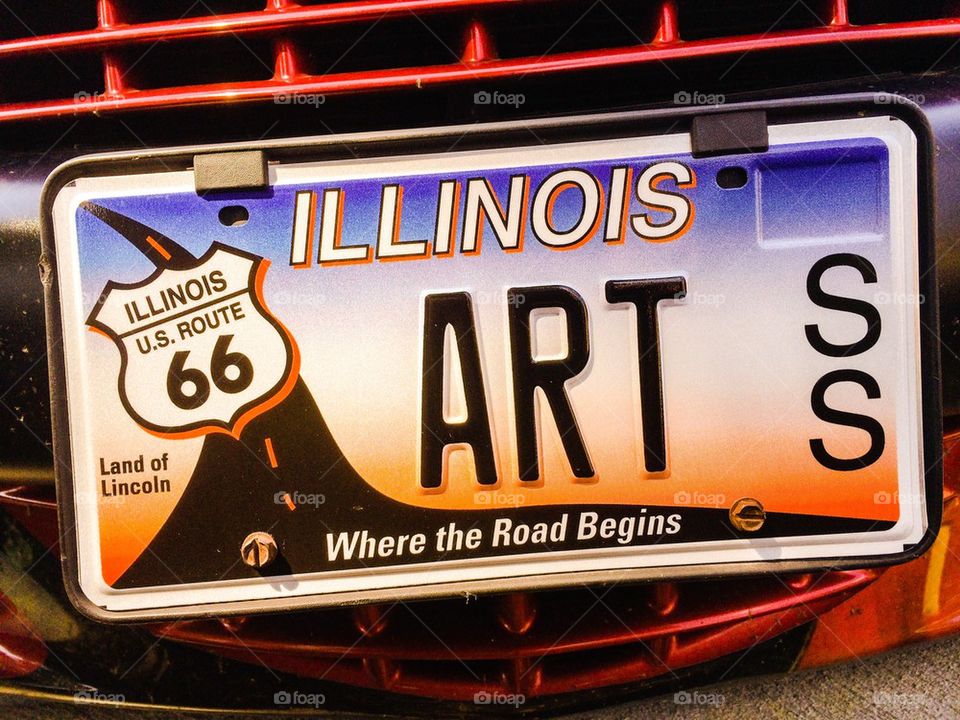 Art license plate