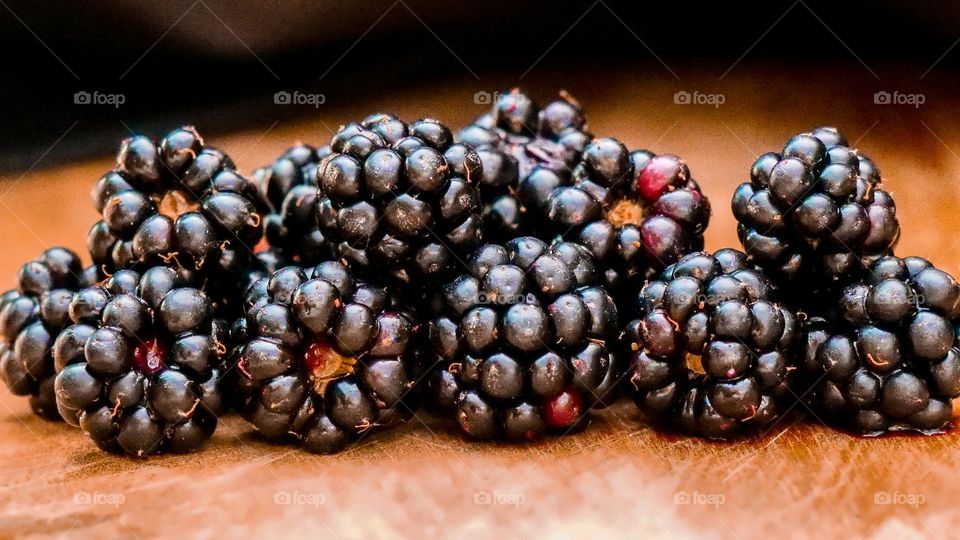 blackberries from the wild