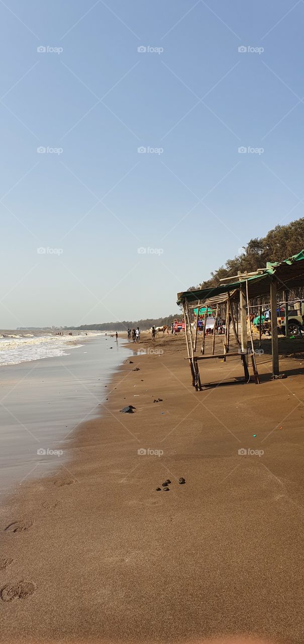 jampore beach, daman, gujarat, india