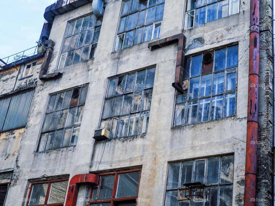 old factory windows