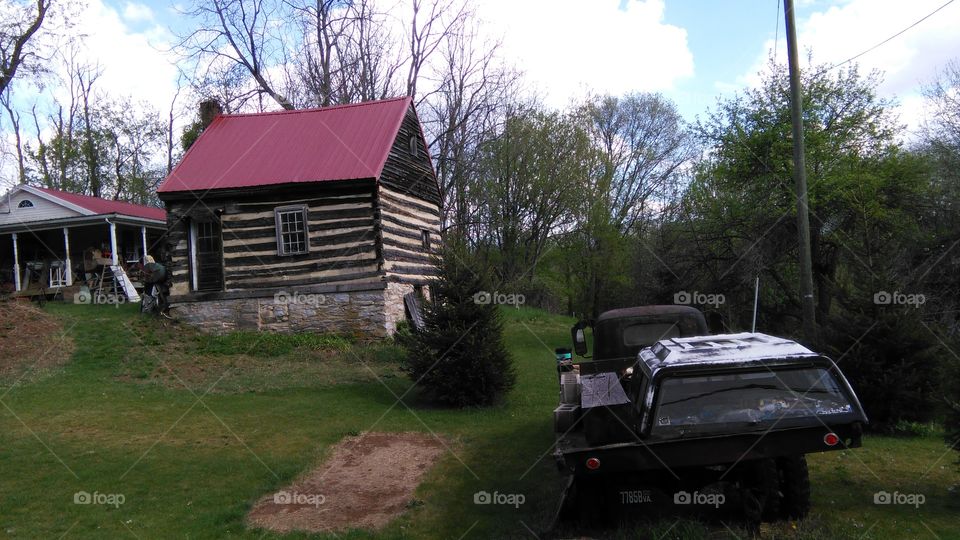 log cabin preserved