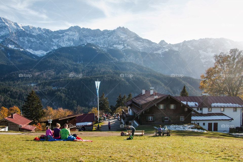 Hanging out in the alps