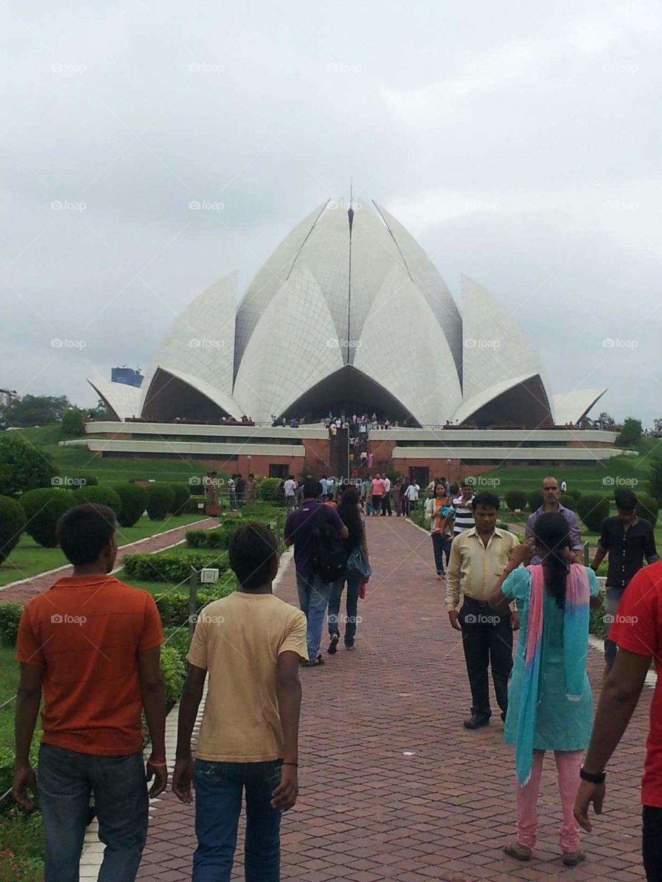 The Lotus Temple, located in Delhi, India, is a Bahá'í House of Worship that was dedicated in December 1986, costing $10
 East of Nehru place, this temple is built in the shape of a lotus flower.