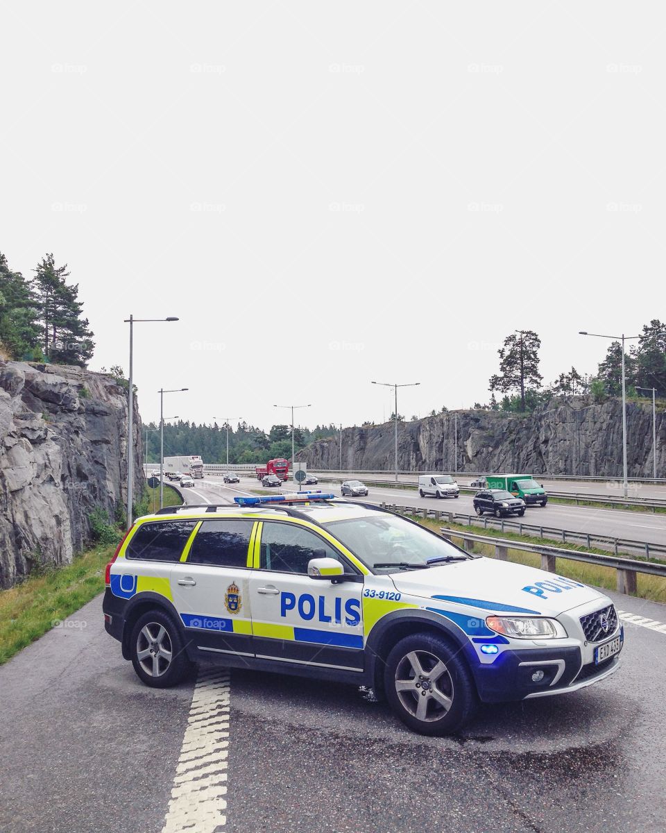 police car sweden