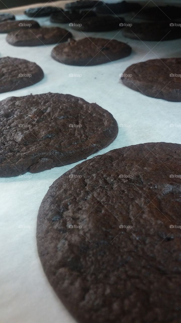 double chocolate fudge cookies