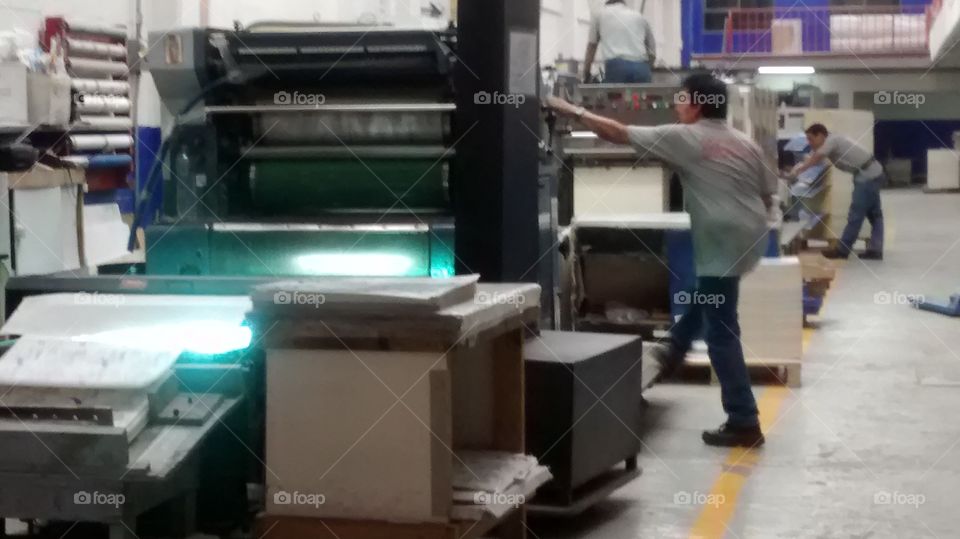 Printing Machine. Toshiba printing machine at Mexico City