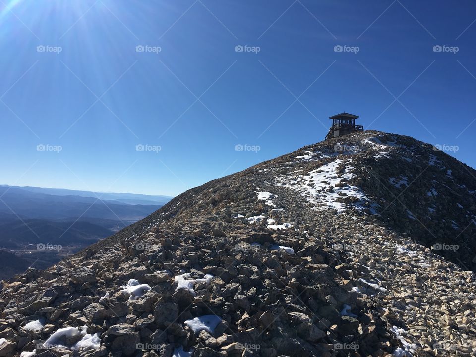 Nearing the top of Hahns peak. 
