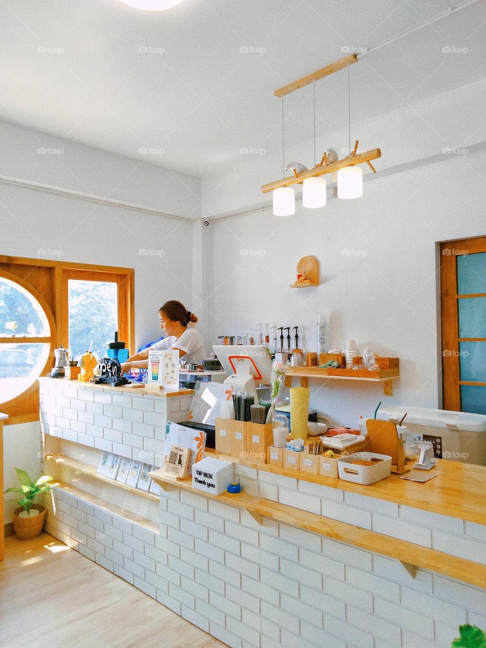 Cute cafe in the area where I live.