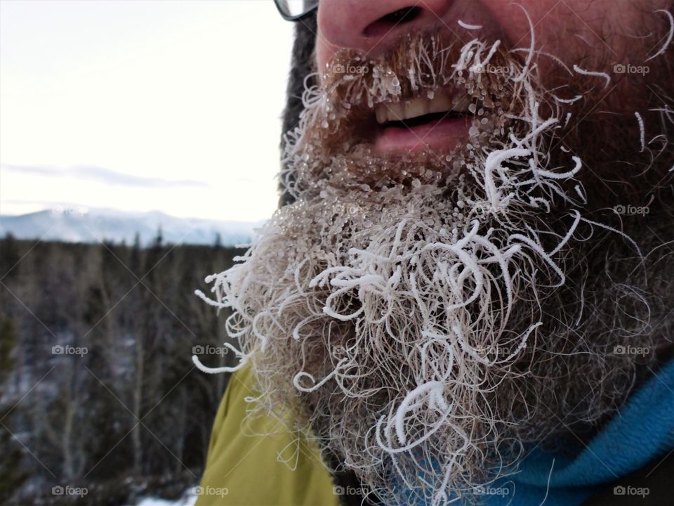 Frosty beard