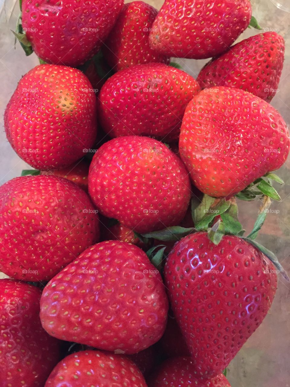 Fresh strawberries, clean living 