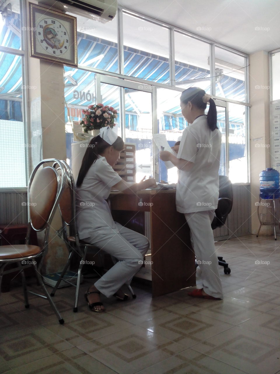 Nurses at work