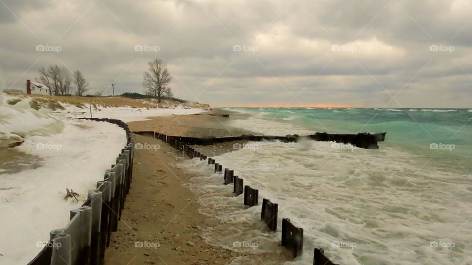 A walk along the breakers