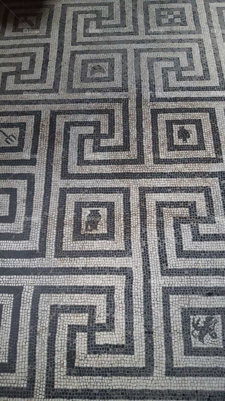 Roman mosaic floor lovely Geometric patterns