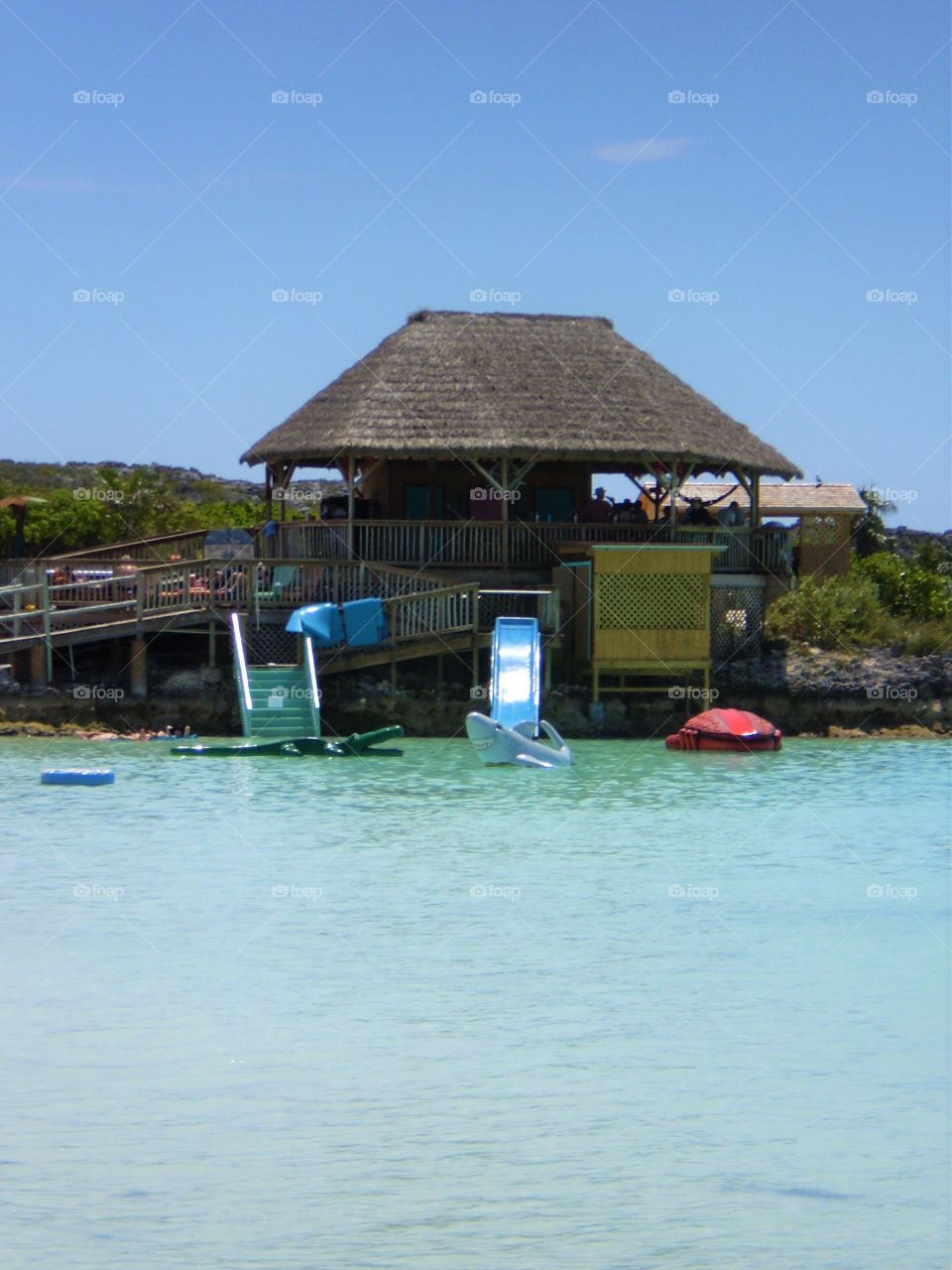 Beach hut & water fun in Labadee, Haiti
