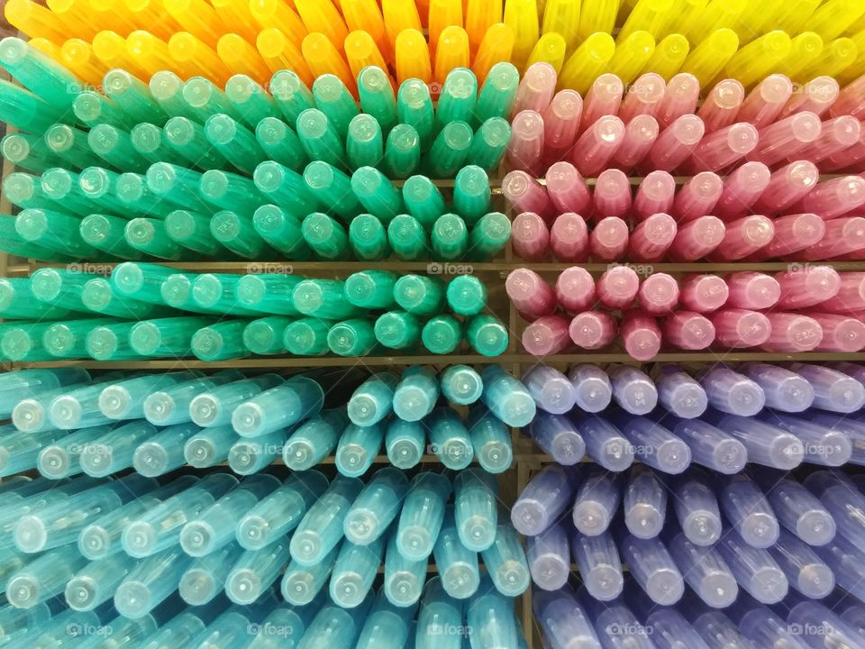 coloured pens