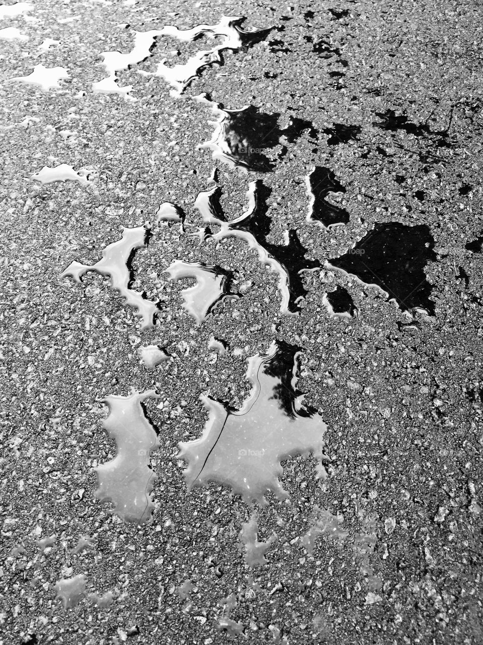 Water on the asphalt