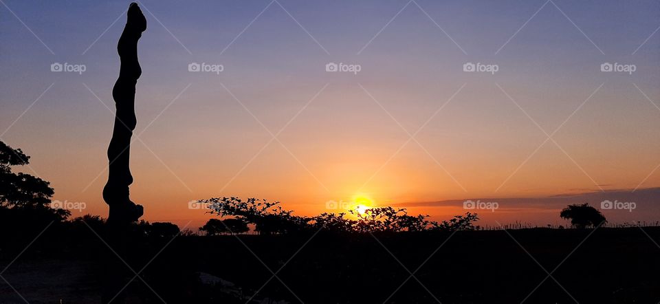 The beautiful sunset