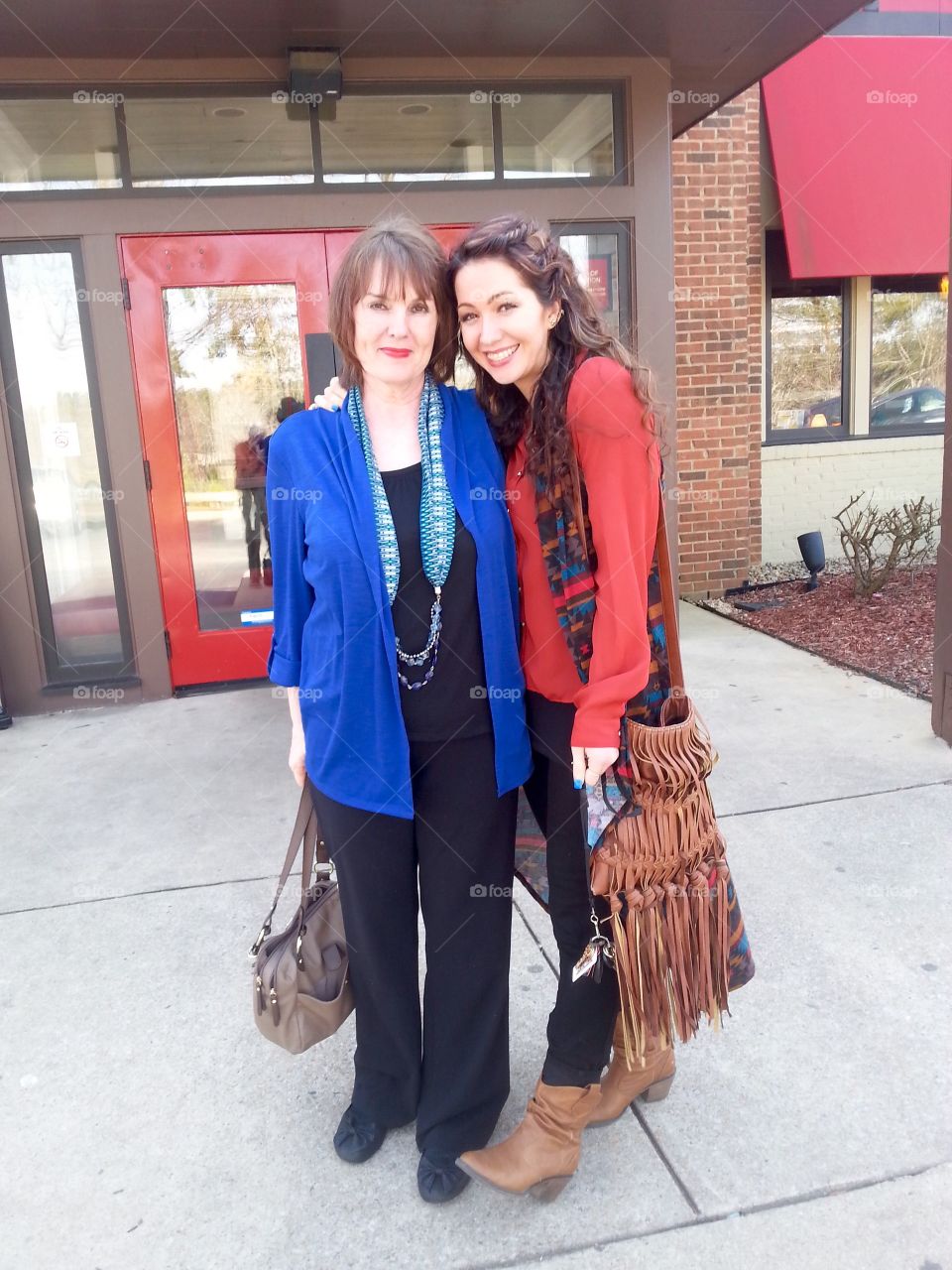 Portrait of happy two woman's