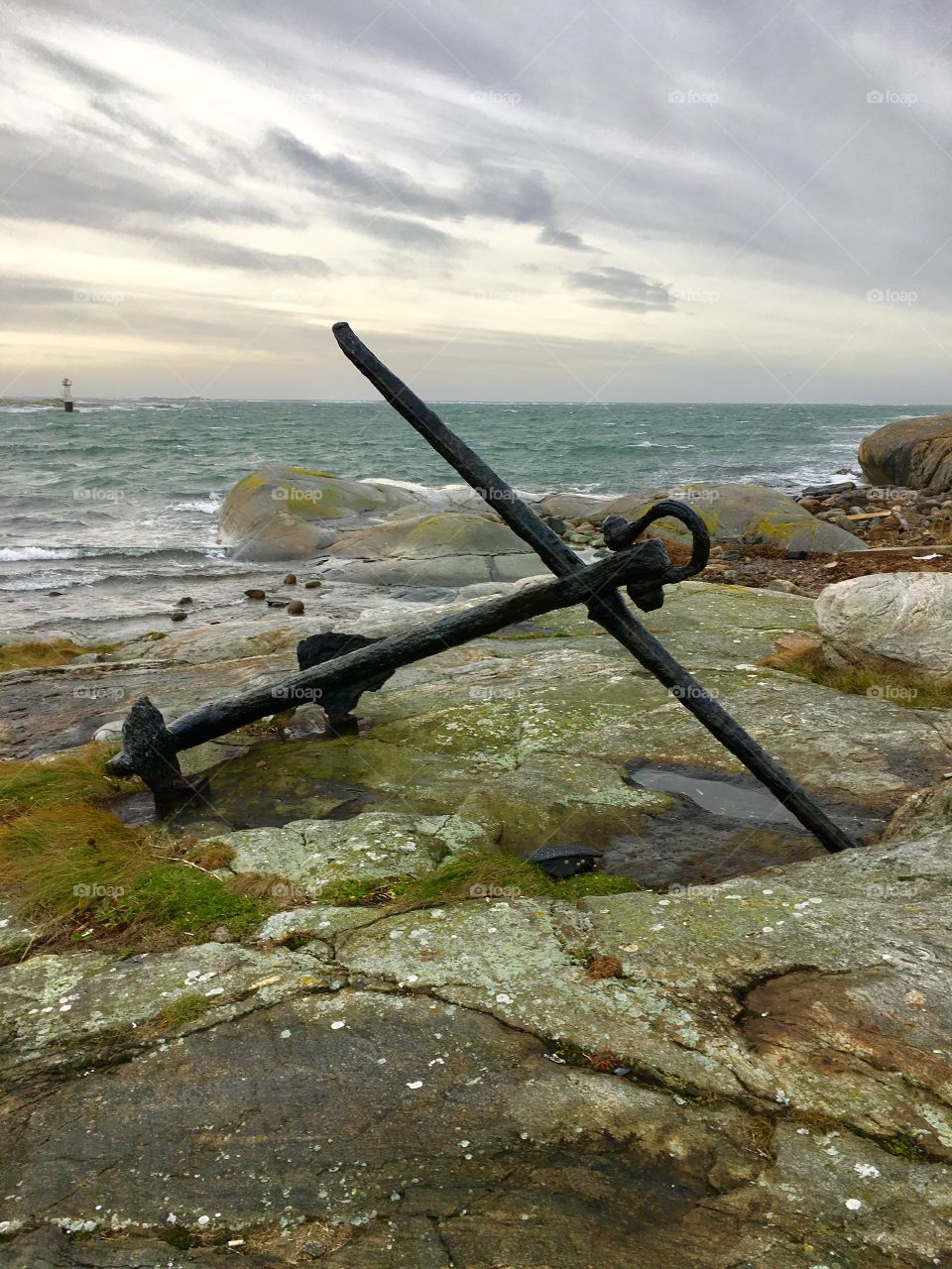 Anchor near the ocean