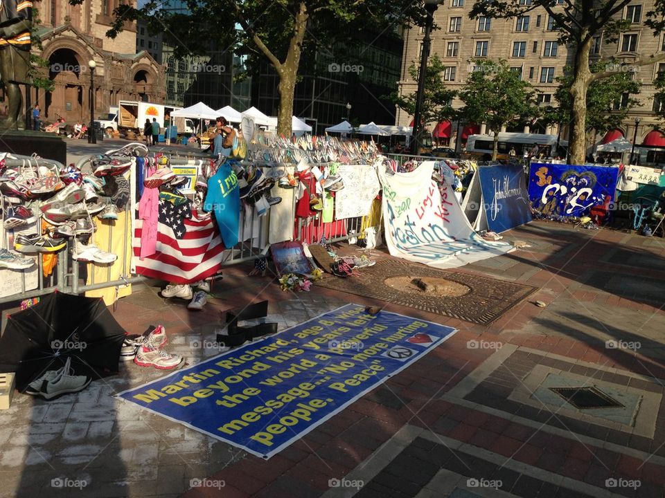 Boston marathon memorial 