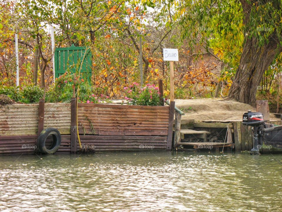 along the shore. . .