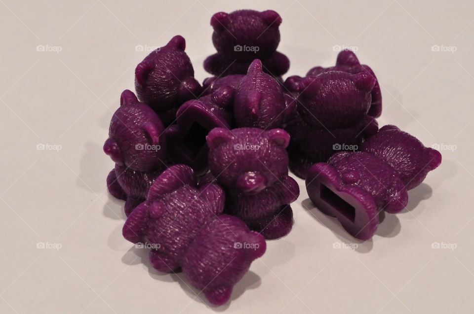 Beary purple pile