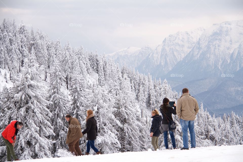 Peak Postavarul , Poiana Brasov, Romania 