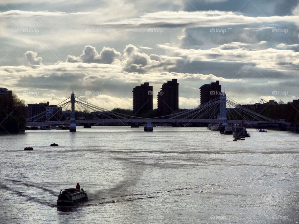 Bridge over river thames london