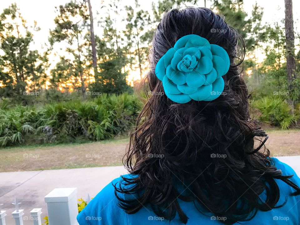 Hair fashion flower 