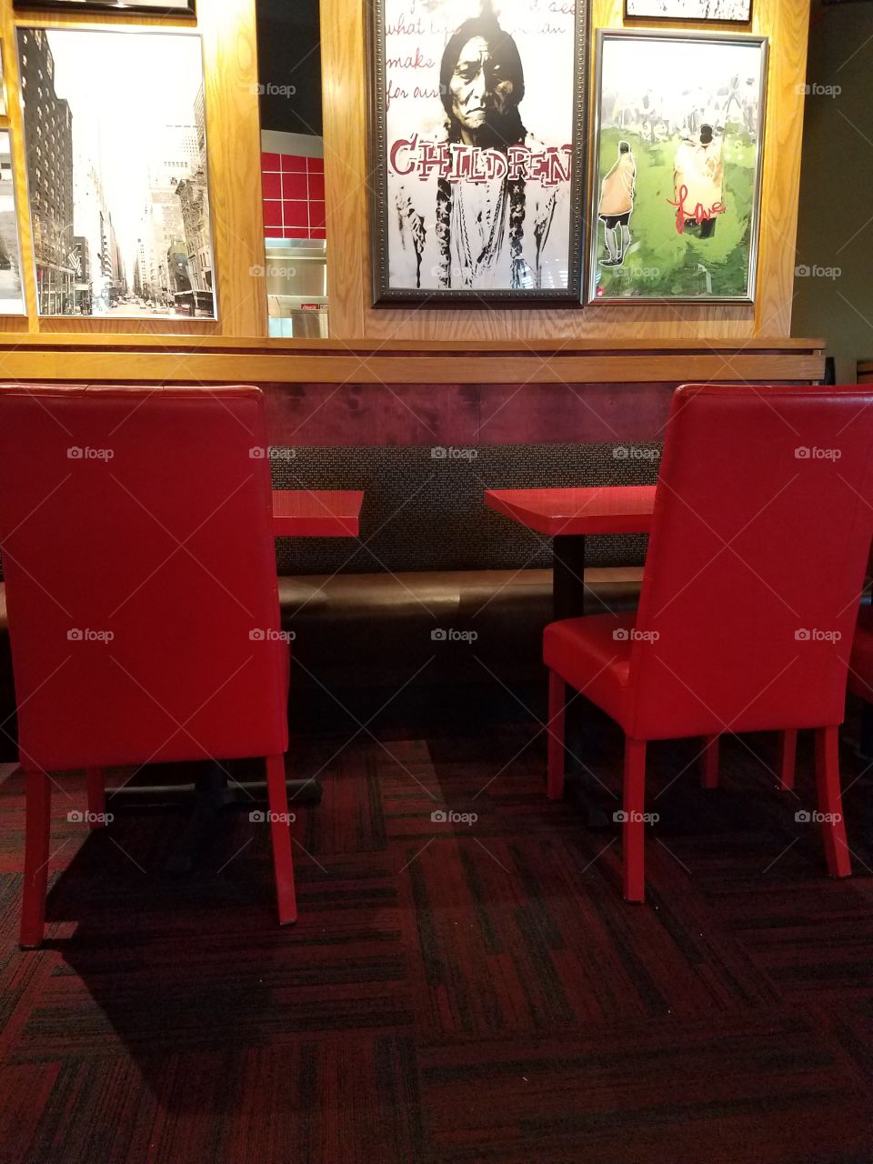 Restaurant table and chairs